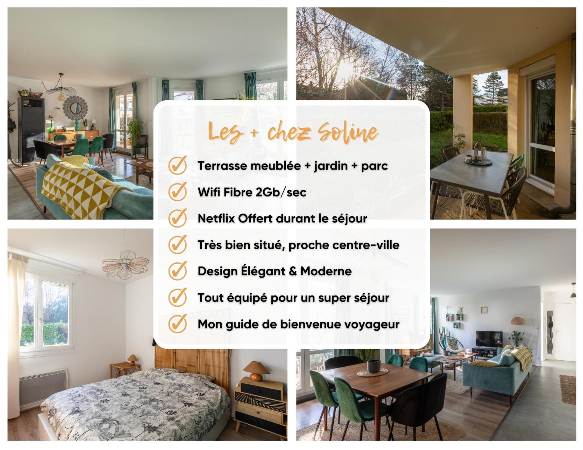 T3 Calme - Ideal Famille & Pros - Parking - Jardin - Wifi - Netflix 贝桑松 外观 照片
